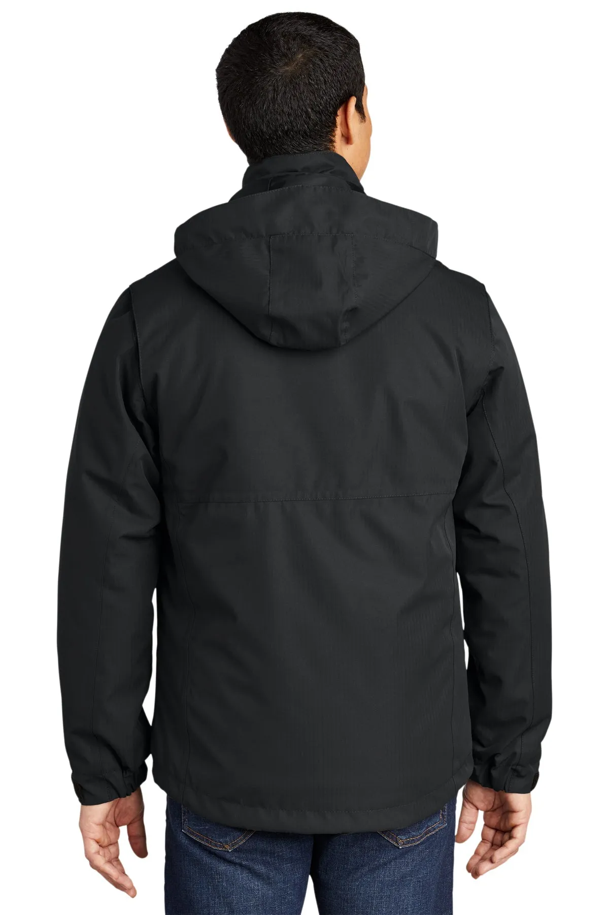 Port Authority Herringbone 3-in-1 Parka, Black [Via Transportation / Sioux Area Metro]