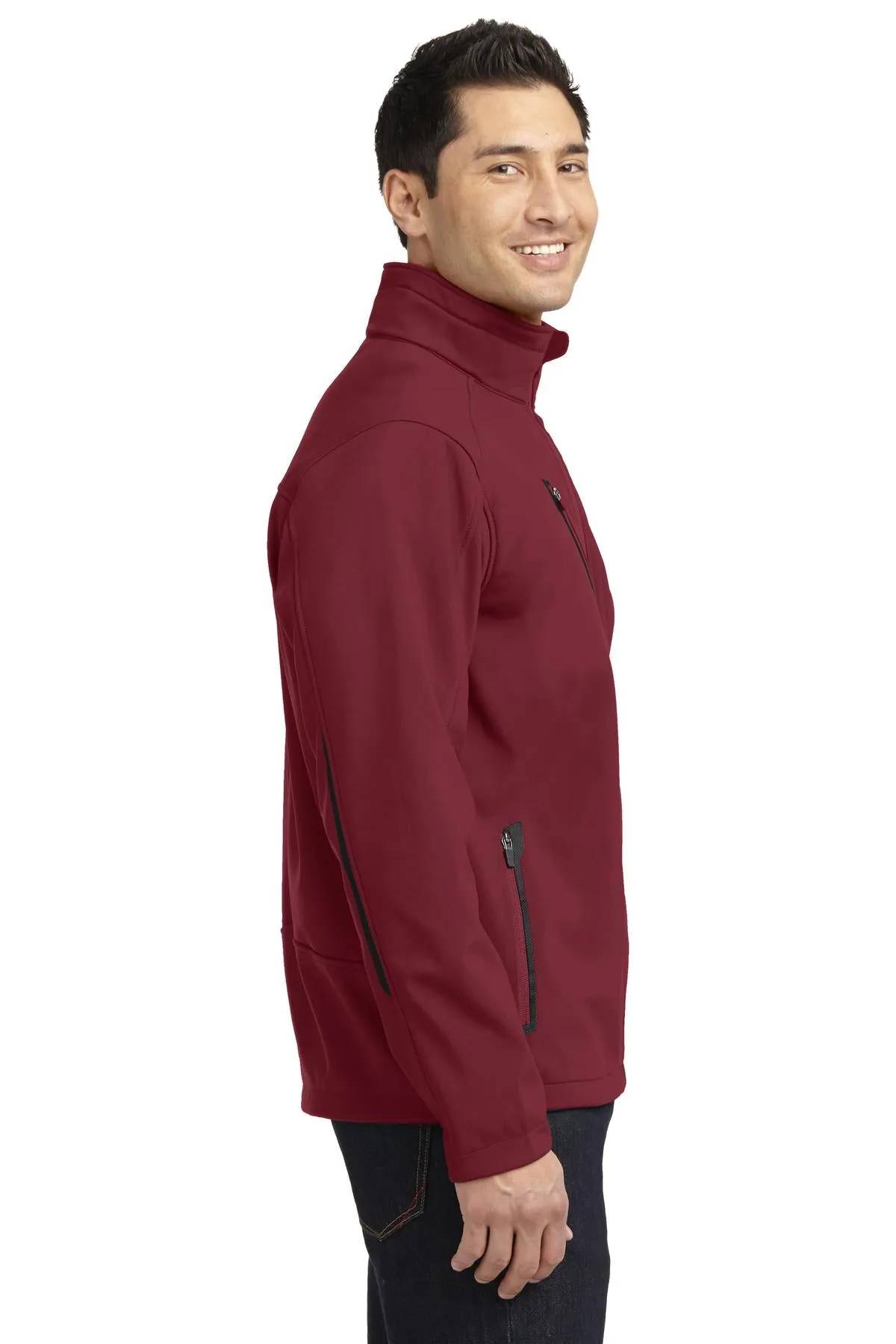 Port Authority Welded Soft Shell Jacket J324 Garnet