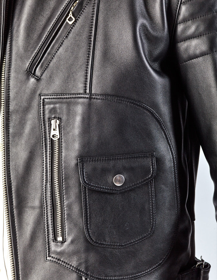 RACER - Leather Biker Jacket