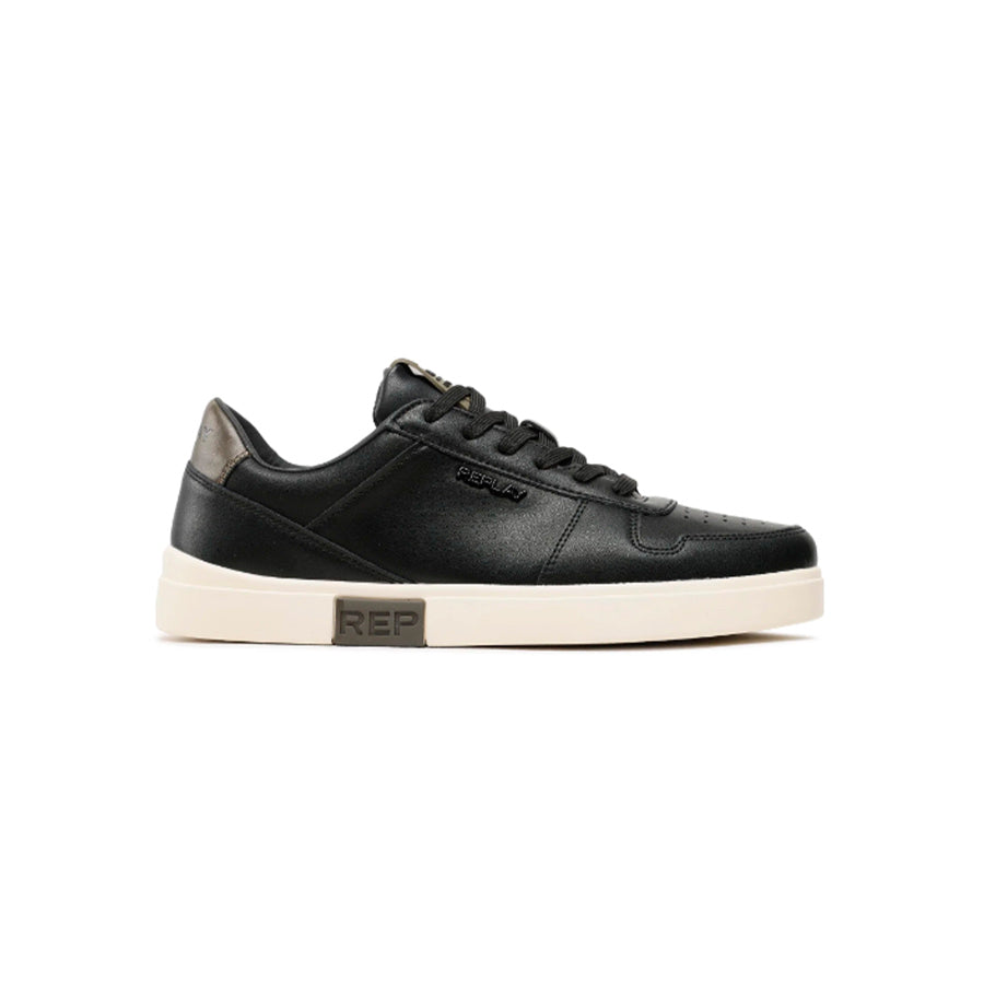 Replay Mens Polys Court 2 Shoes Black