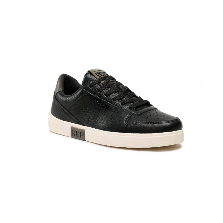 Replay Mens Polys Court 2 Shoes Black