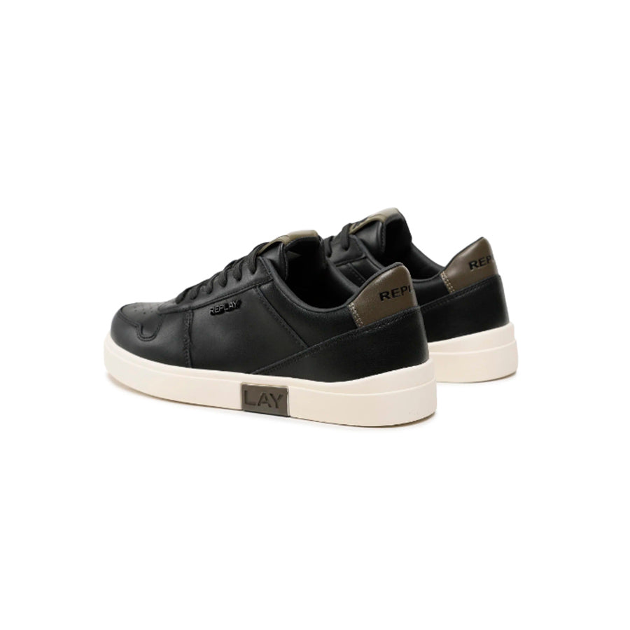 Replay Mens Polys Court 2 Shoes Black