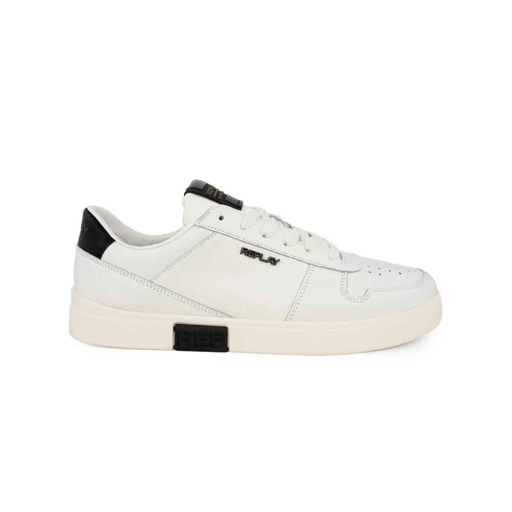 Replay Mens Polys Court 2 Shoes Tofu