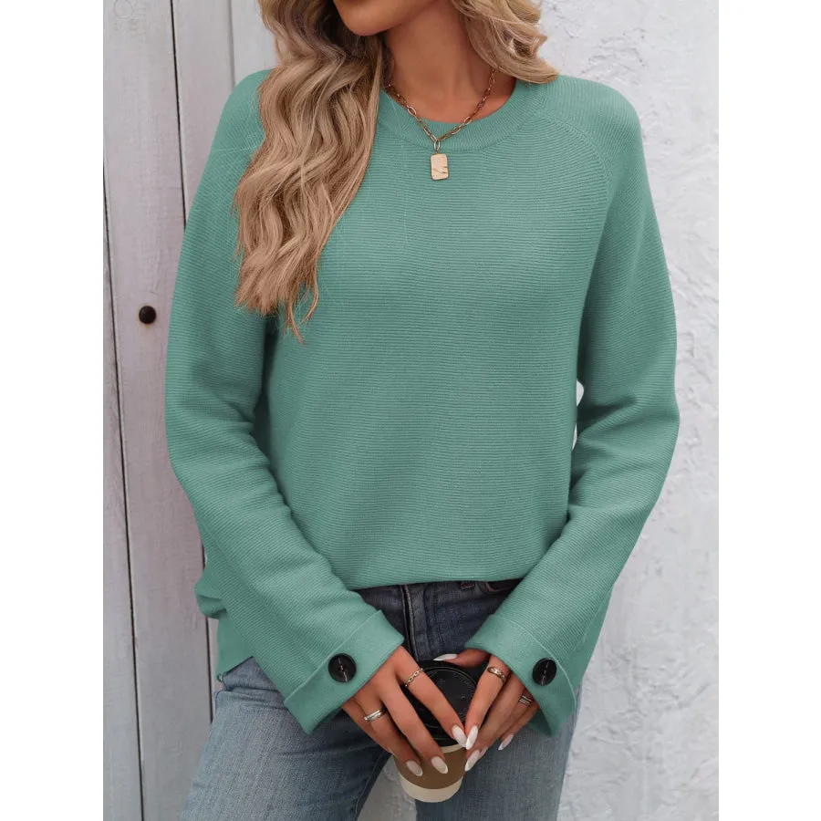 Round Neck Long Sleeve Sweater