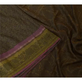 Sanskriti Vintage Sarees Pure Silk Quilting Felting Craft Fabric Printed Sari