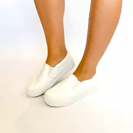 Savoy white slip on