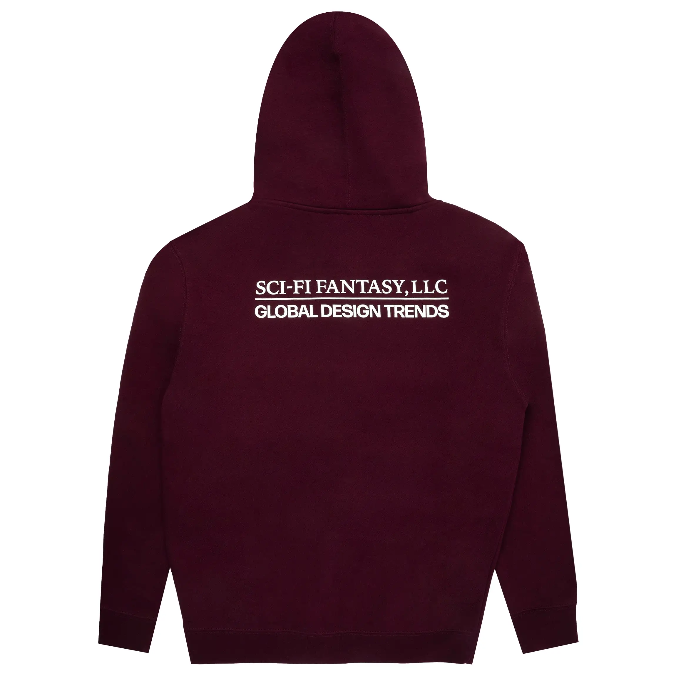 Sci-Fi Fantasy Design Trends Zip Hoodie Maroon