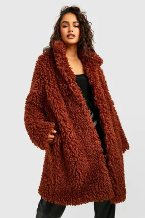 Shaggy Faux Fur Coat