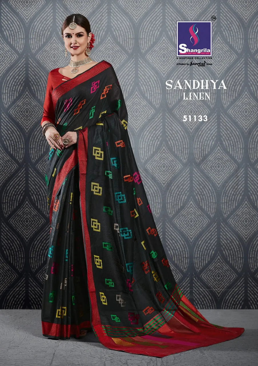 SHANGRILA PRINTS LAUNCHES SANDHYA LINEN COLOURFUL RANGE SAREES