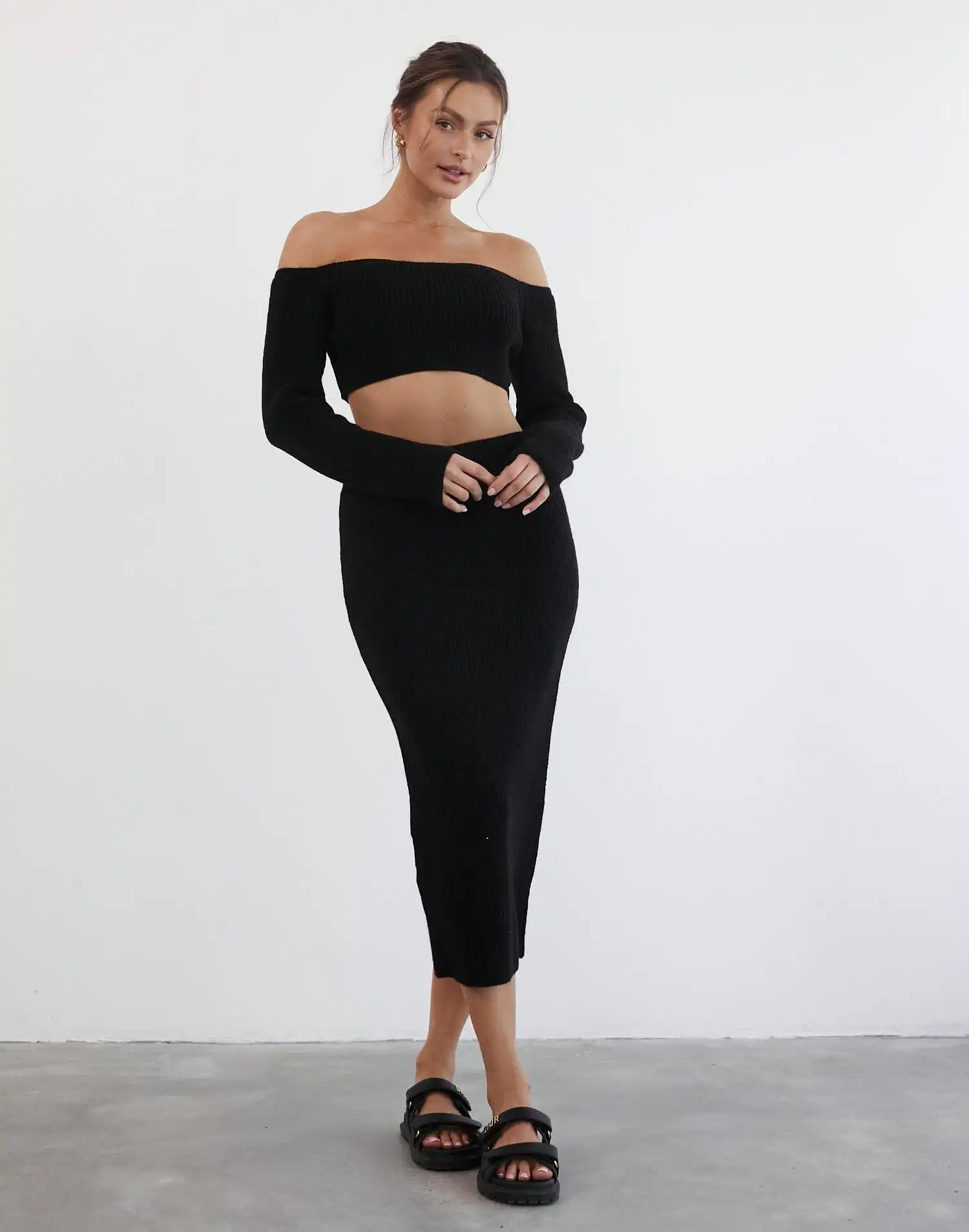 Sharna Maxi Skirt (Black)