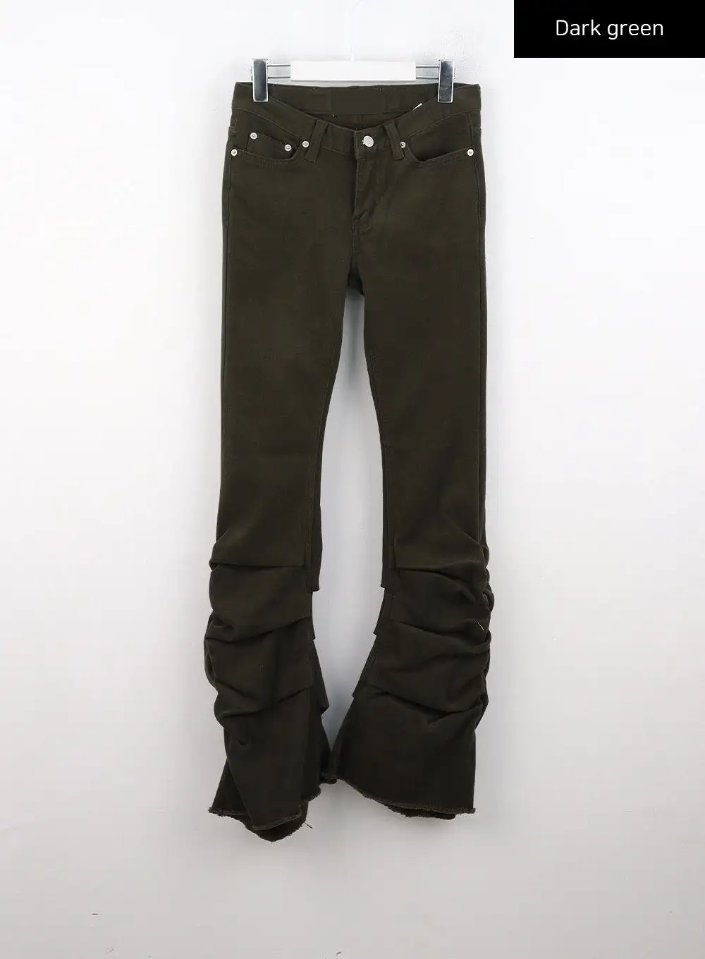 Shirring Boot Cut Pants CN324