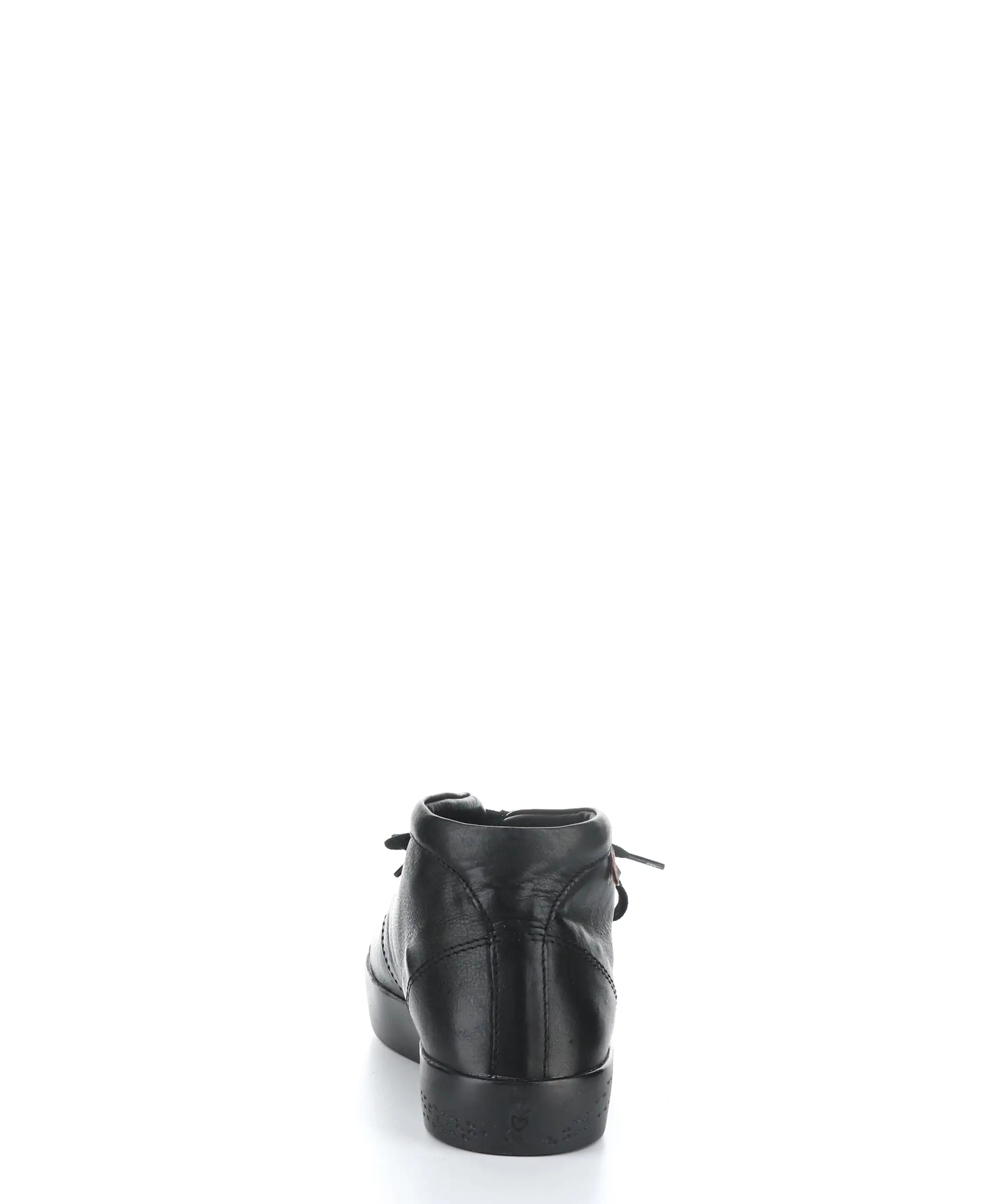 SIAL607SOF BLACK LEATHER Lace-up Ankle Boots