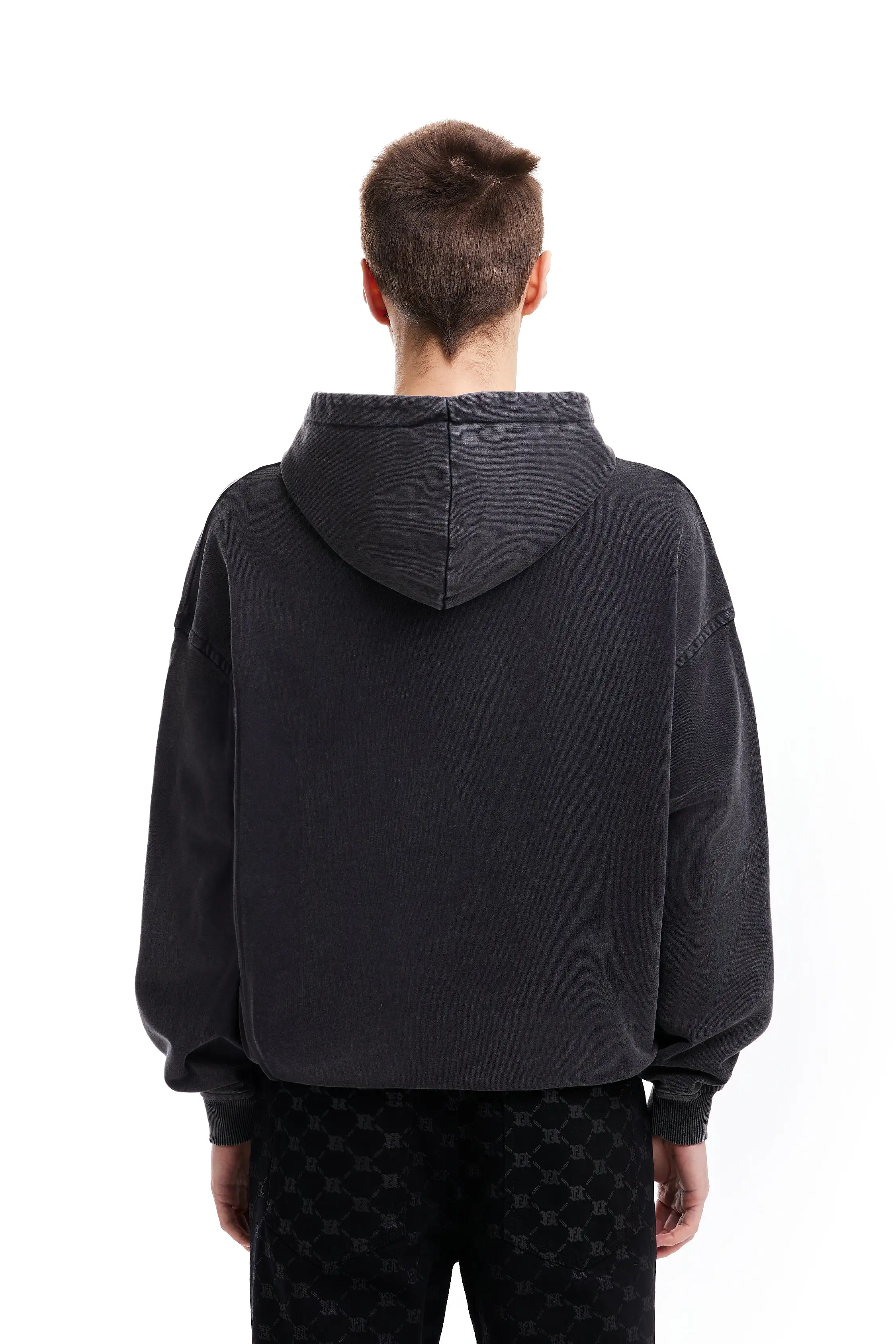 SIN BLACK WASHED FRONTZIP