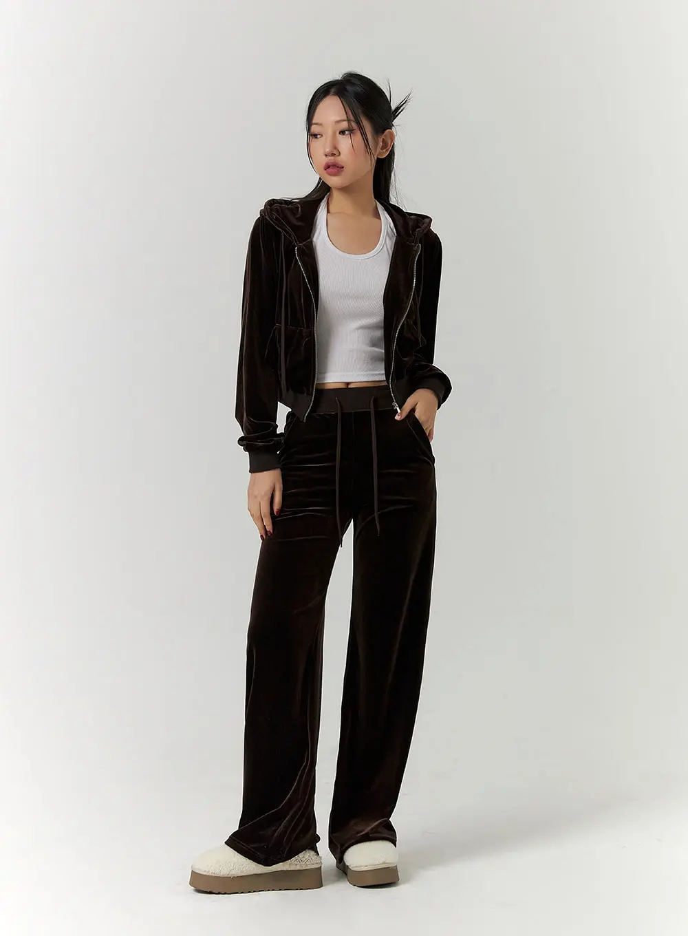 Slim Fit Velvet Pants CD314