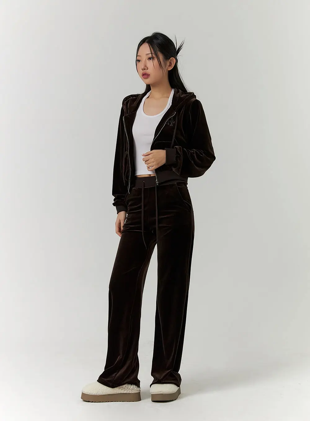 Slim Fit Velvet Pants CD314