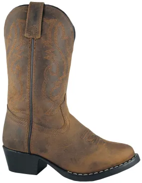 Smoky Mountain Childrens Denver Brown Oil Distress Leather Western Boot