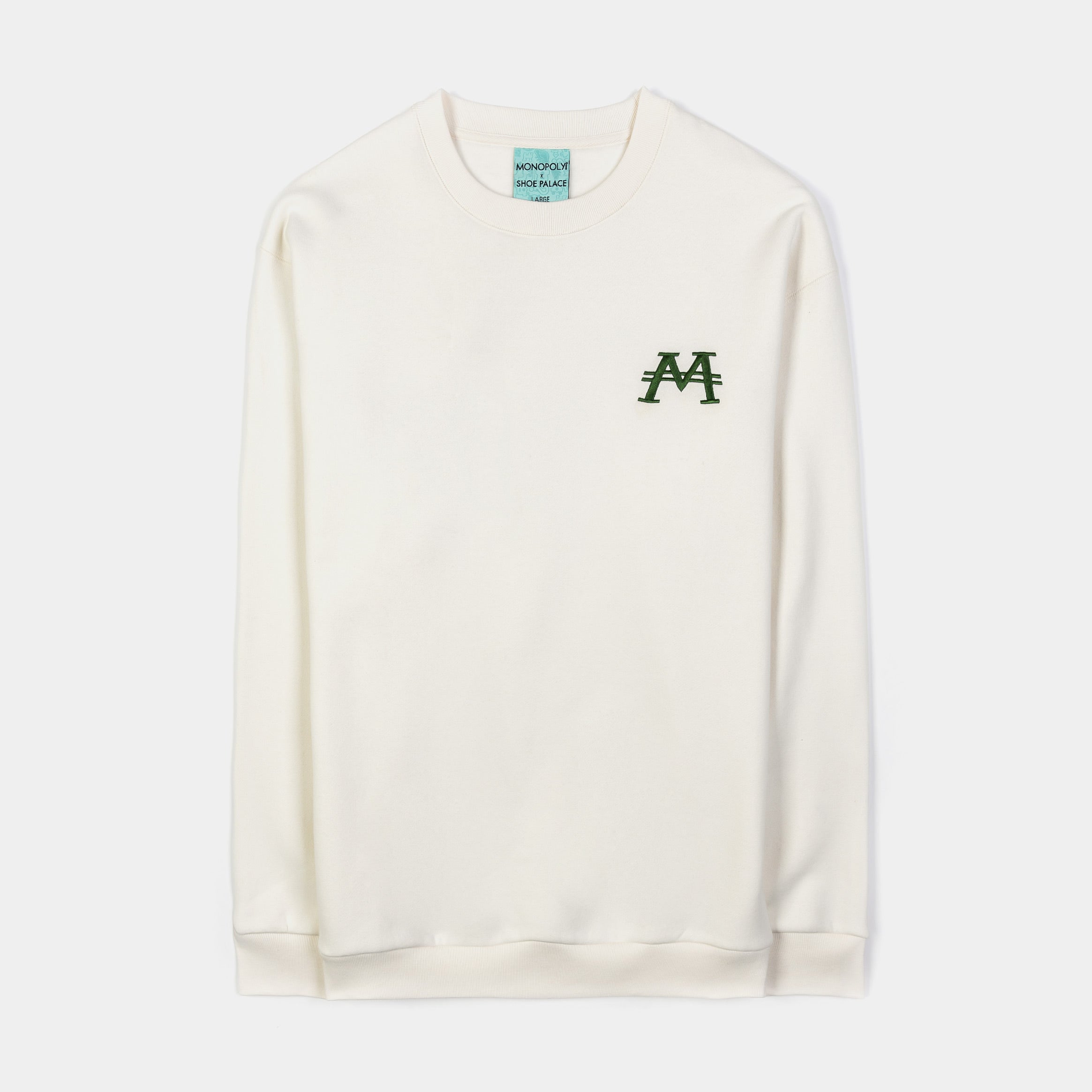 SP x Monopoly High Life Mens Crewneck (Beige/Green)