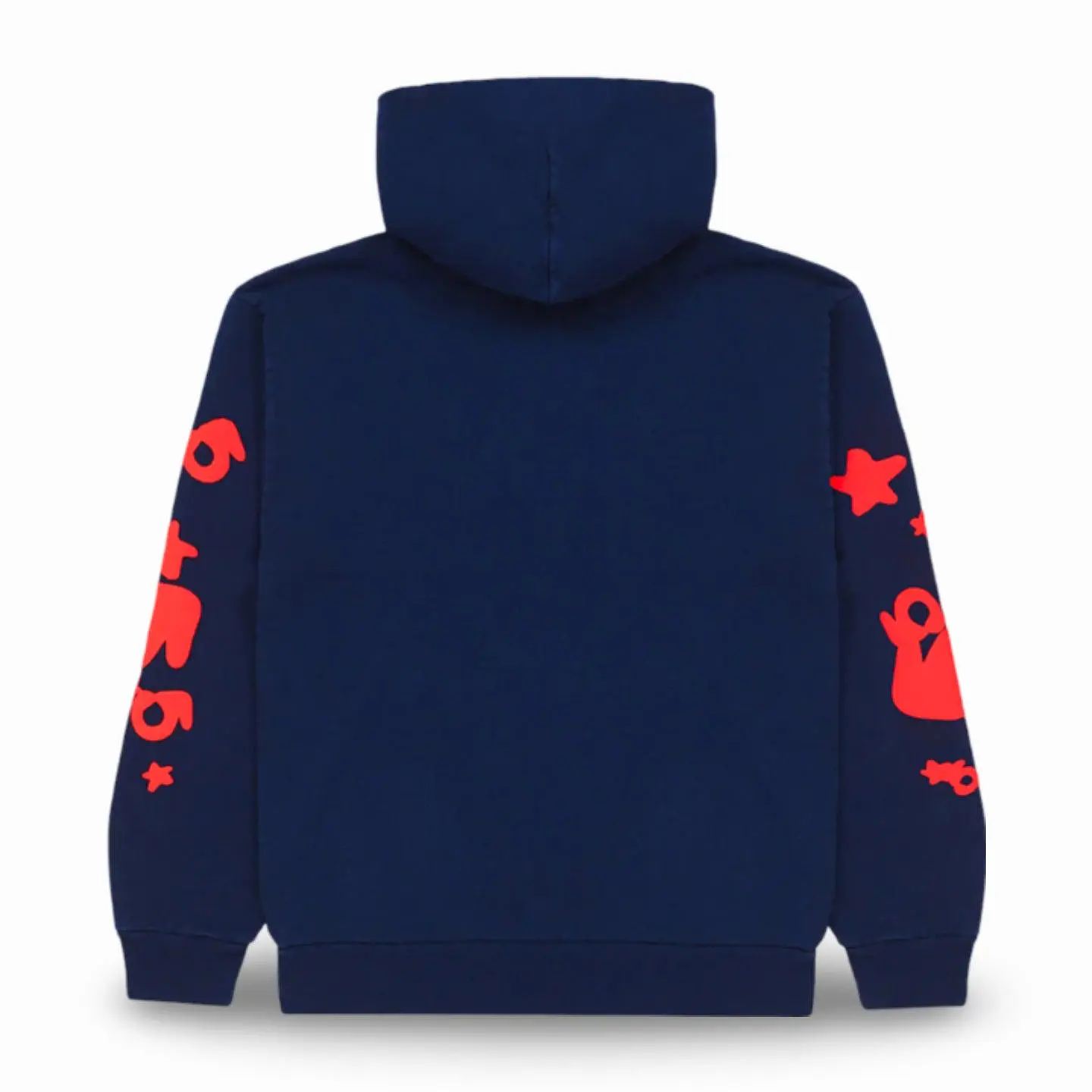 Sp5der 'Beluga' Pullover Hoodie Navy / Red SS24