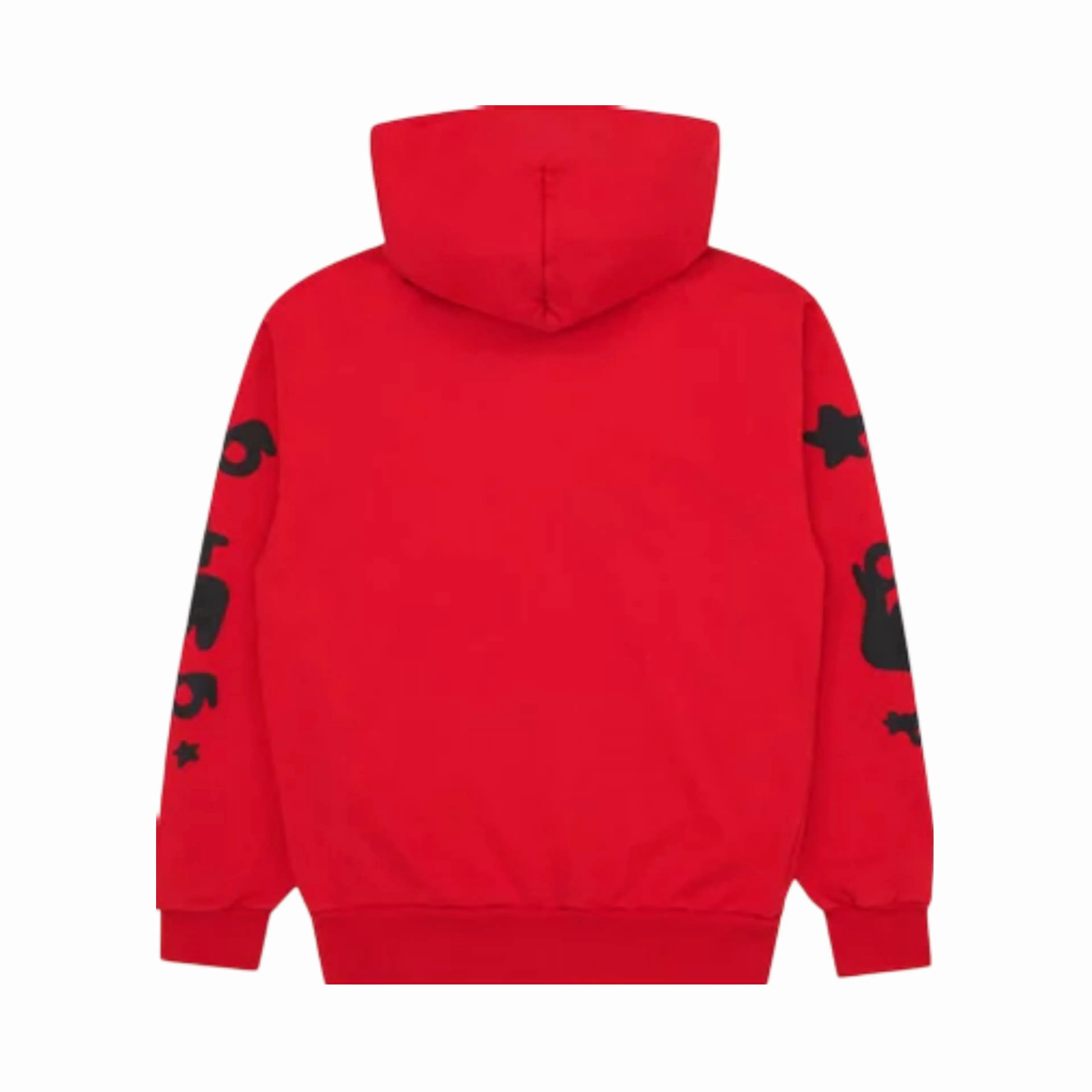 Sp5der 'Beluga' Pullover Hoodie Red / Black FW23