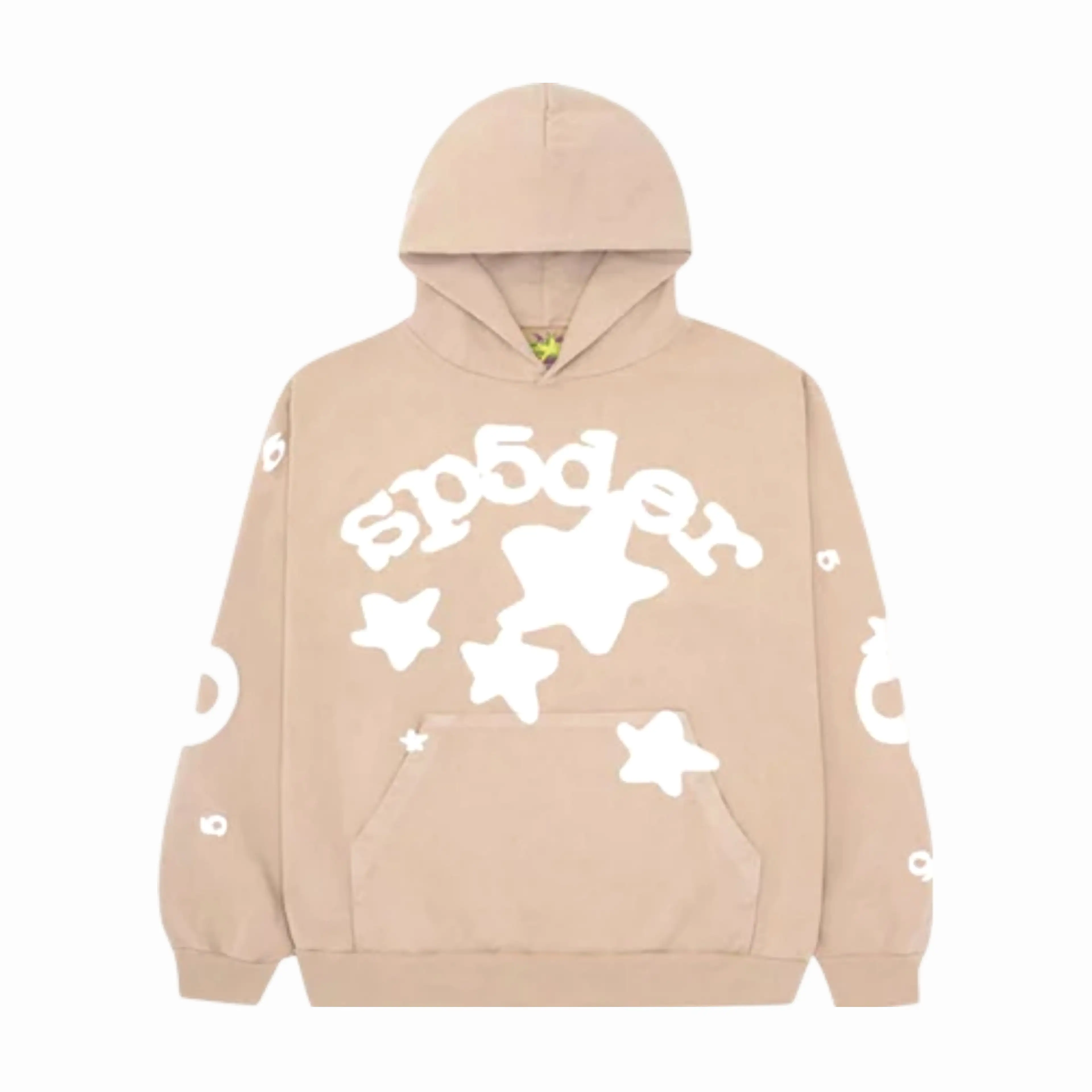 Sp5der 'Beluga' Pullover Hoodie Sand SS23