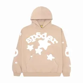 Sp5der 'Beluga' Pullover Hoodie Sand SS23