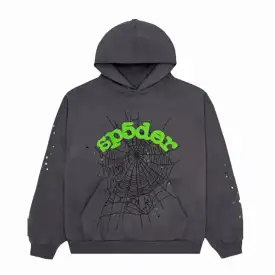 Sp5der 'OG Web' Pullover Hoodie Slate Grey SS23