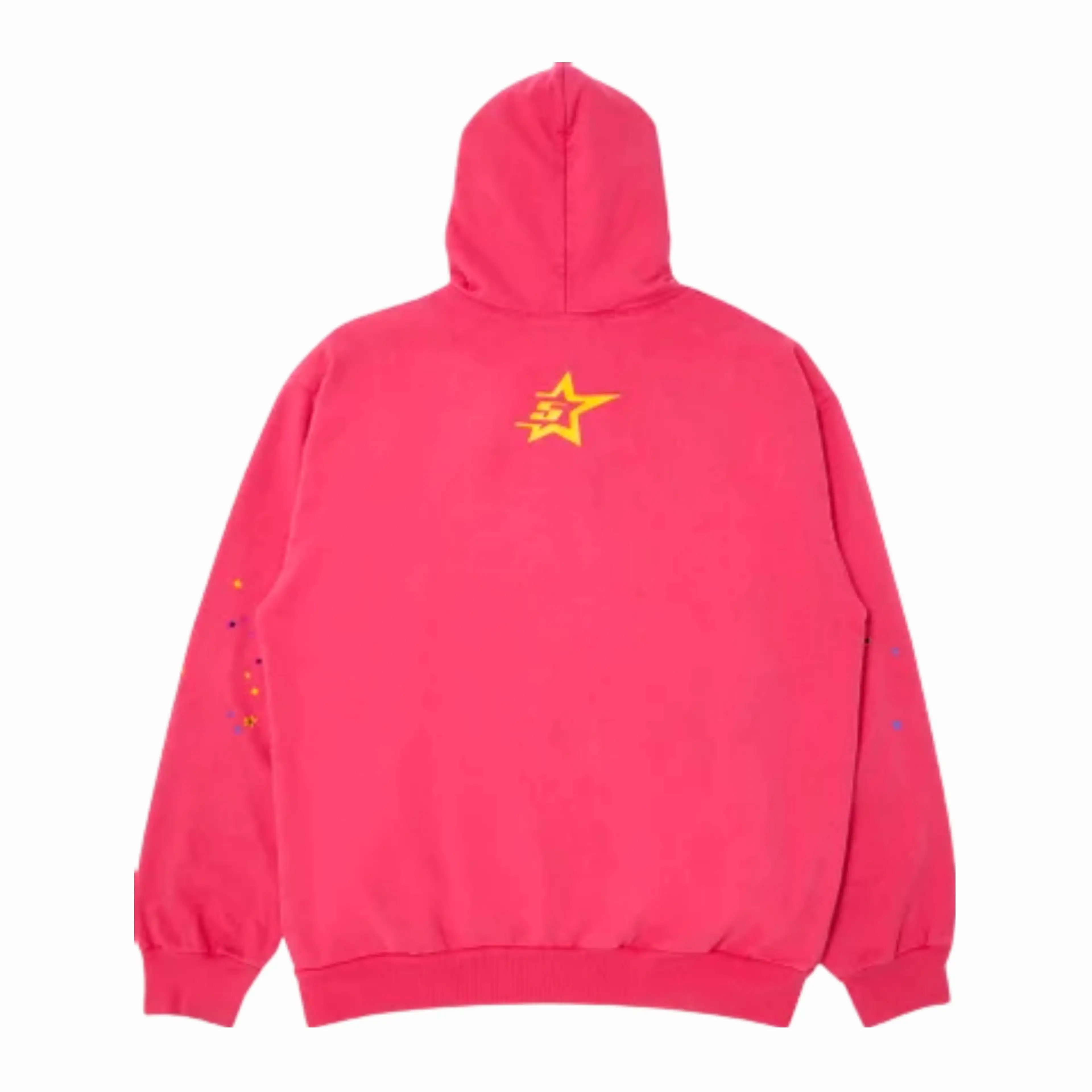 Sp5der 'P*NK V1' Pullover Hoodie Pink SS21