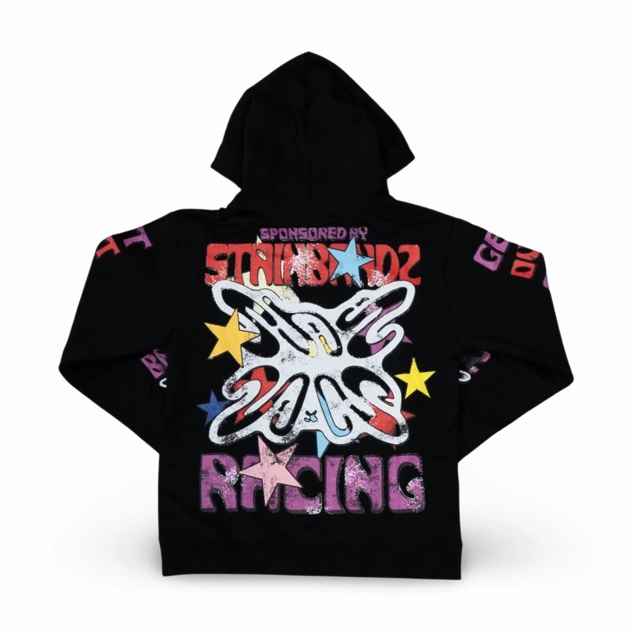 Stainbandz French Terry Pullover Hoodie 'SB Studios Racing / Get Out My Way' Black