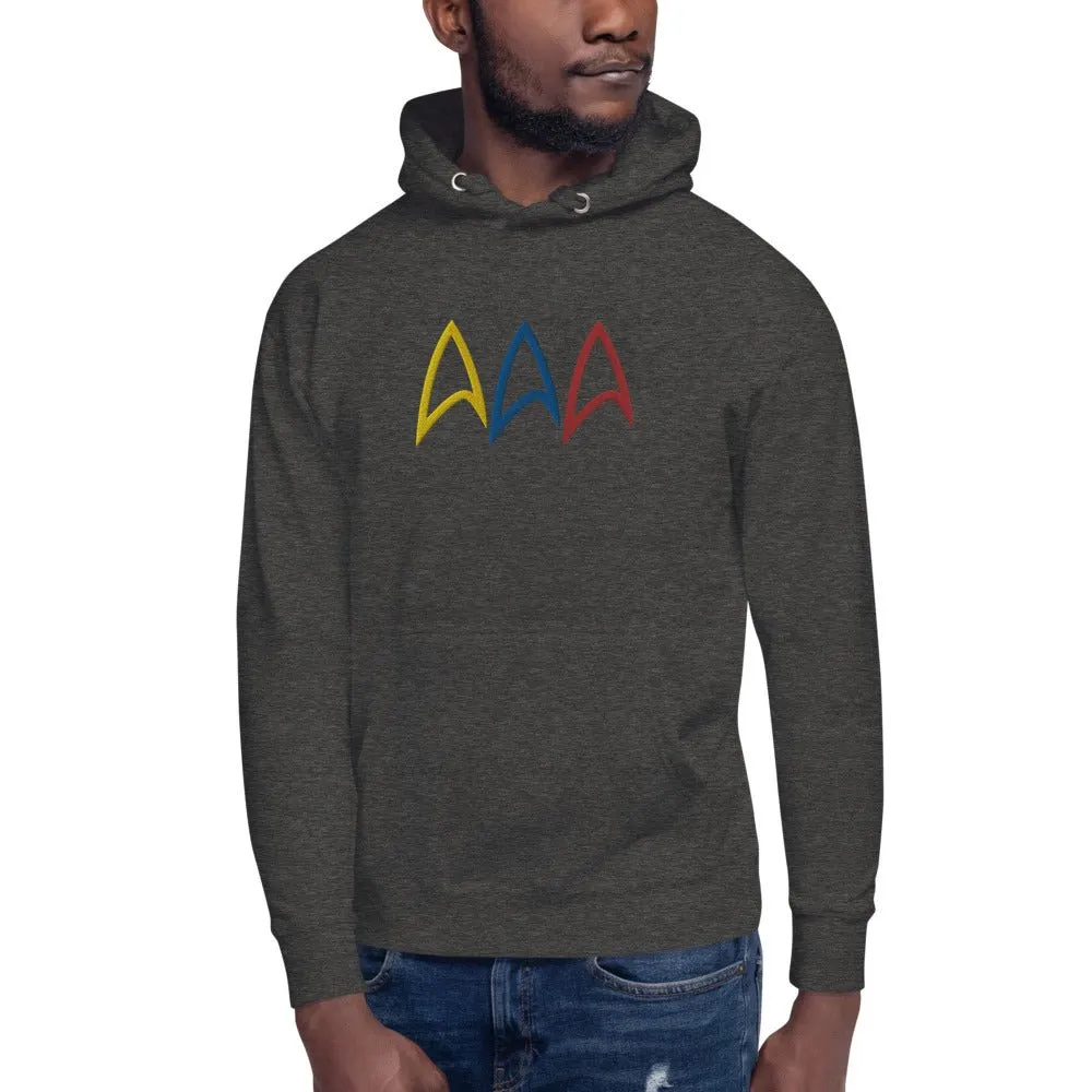 Star Trek Live Long Prosper Delta Embroidered Hoodie