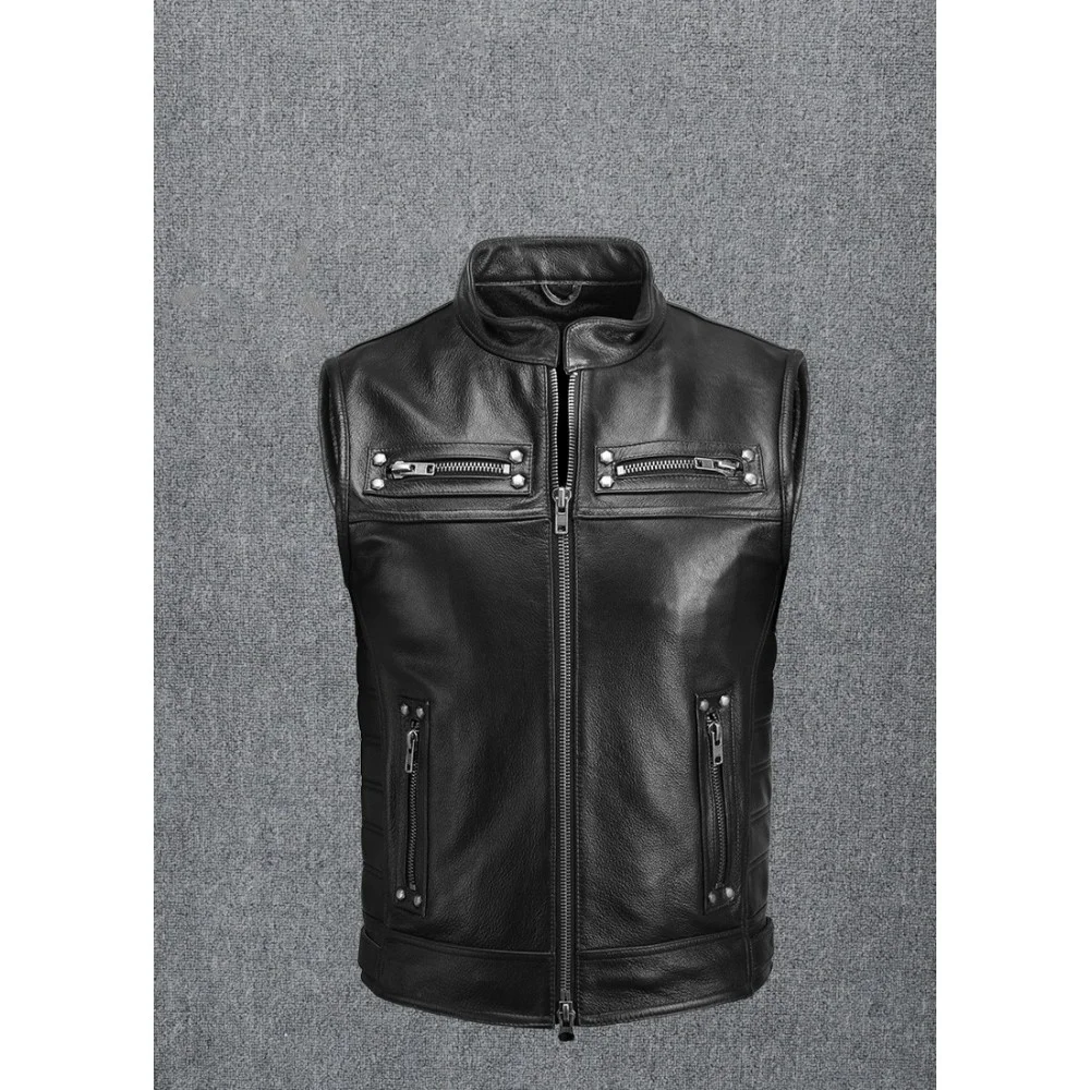 Stylish Leather Waistcoat