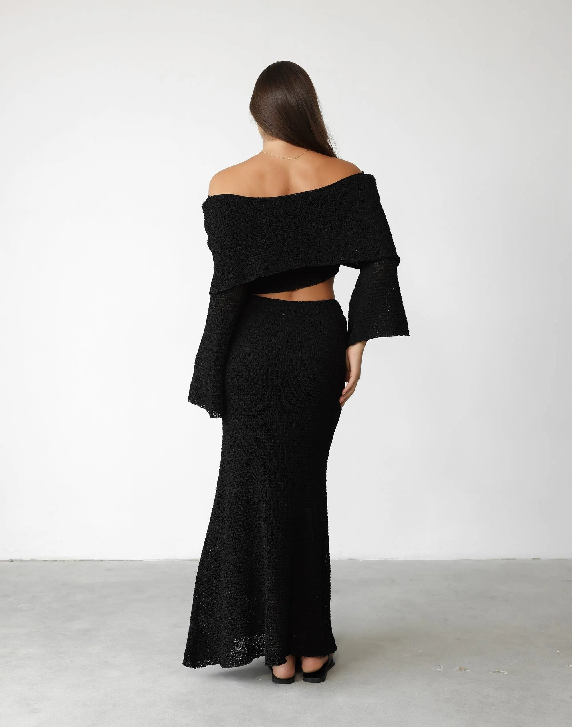 Sundown Maxi Skirt (Black)