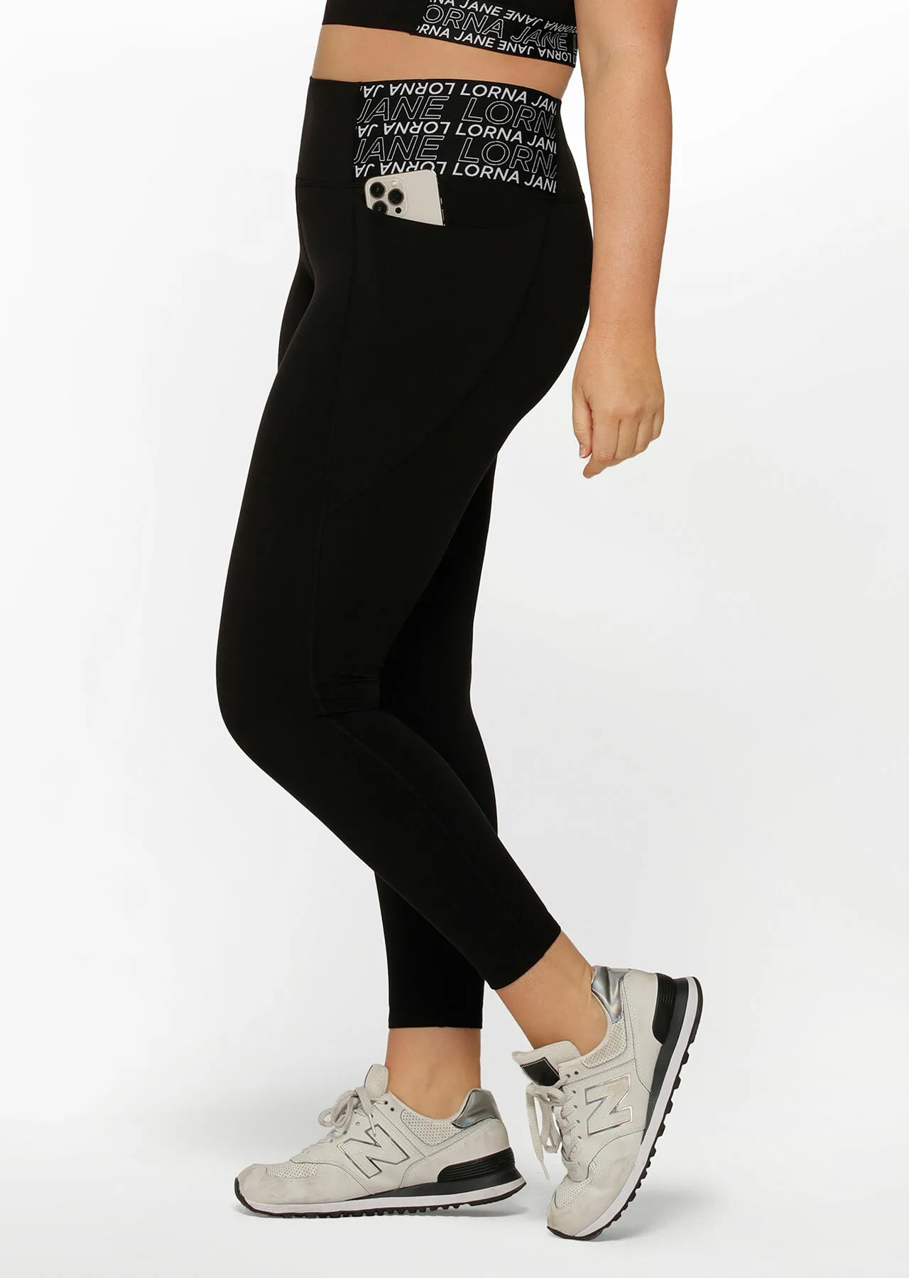 Superior Phone Pocket Ankle Biter Leggings | Black | Tights and Leggings | Lorna Jane Australia