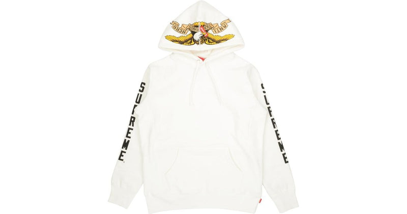 Supreme Antihero Hooded Sweatshirt Off White