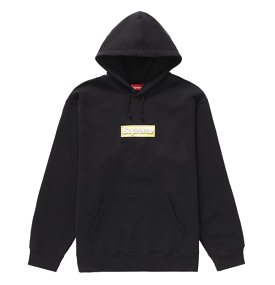 Supreme Bling Box Logo Hooded Sweatshirt Black