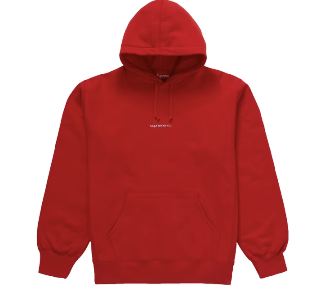 Supreme Number One Hooded Sweatshirt Red