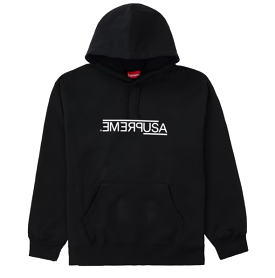 Supreme USA Hooded Sweatshirt Black