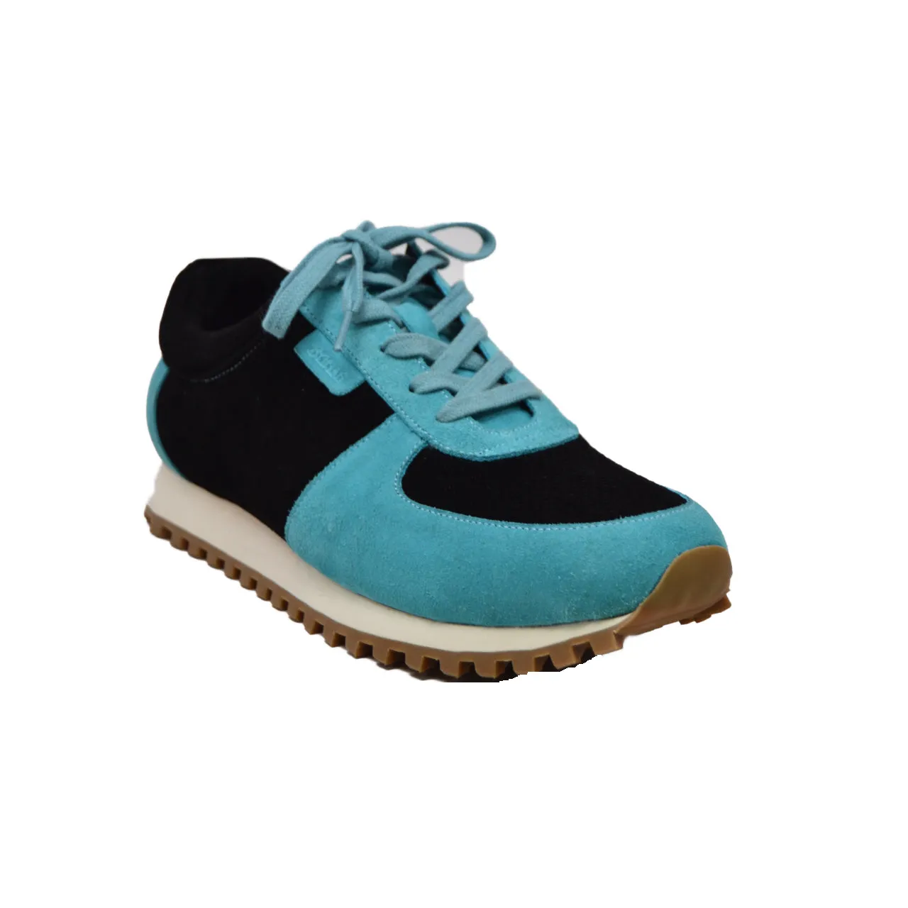 Surrey Aqua & Black Sneakers: Stylish and Comfortable Everyday Shoes from British Collections