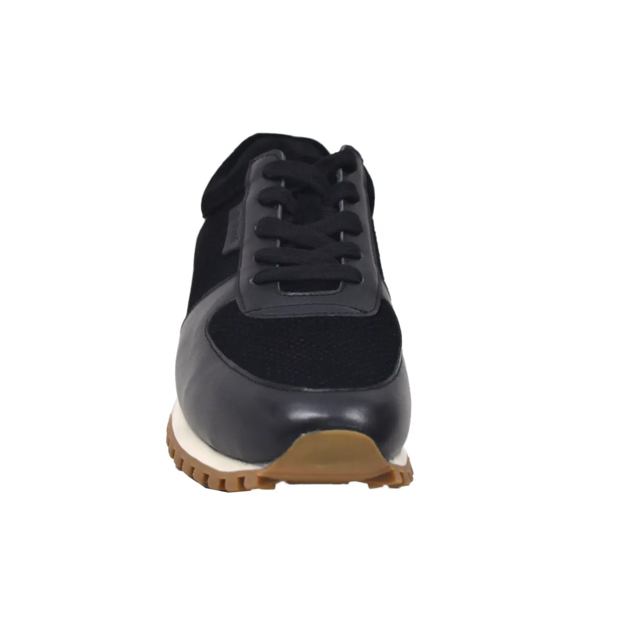 Surrey Black Leather and Suede Sneakers - Stylish and Comfortable