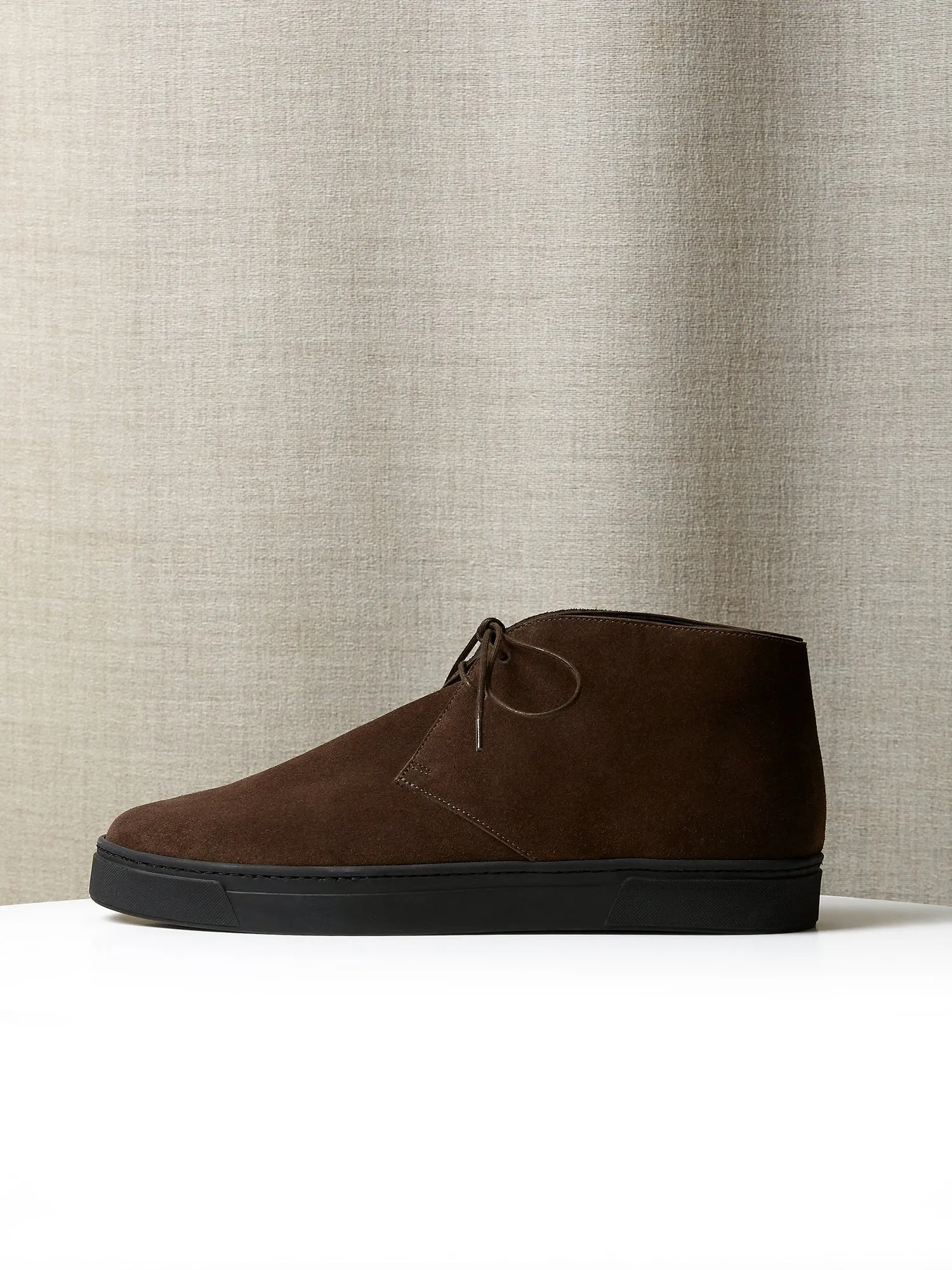 The Diego Boot in Dark Chocolate Suede