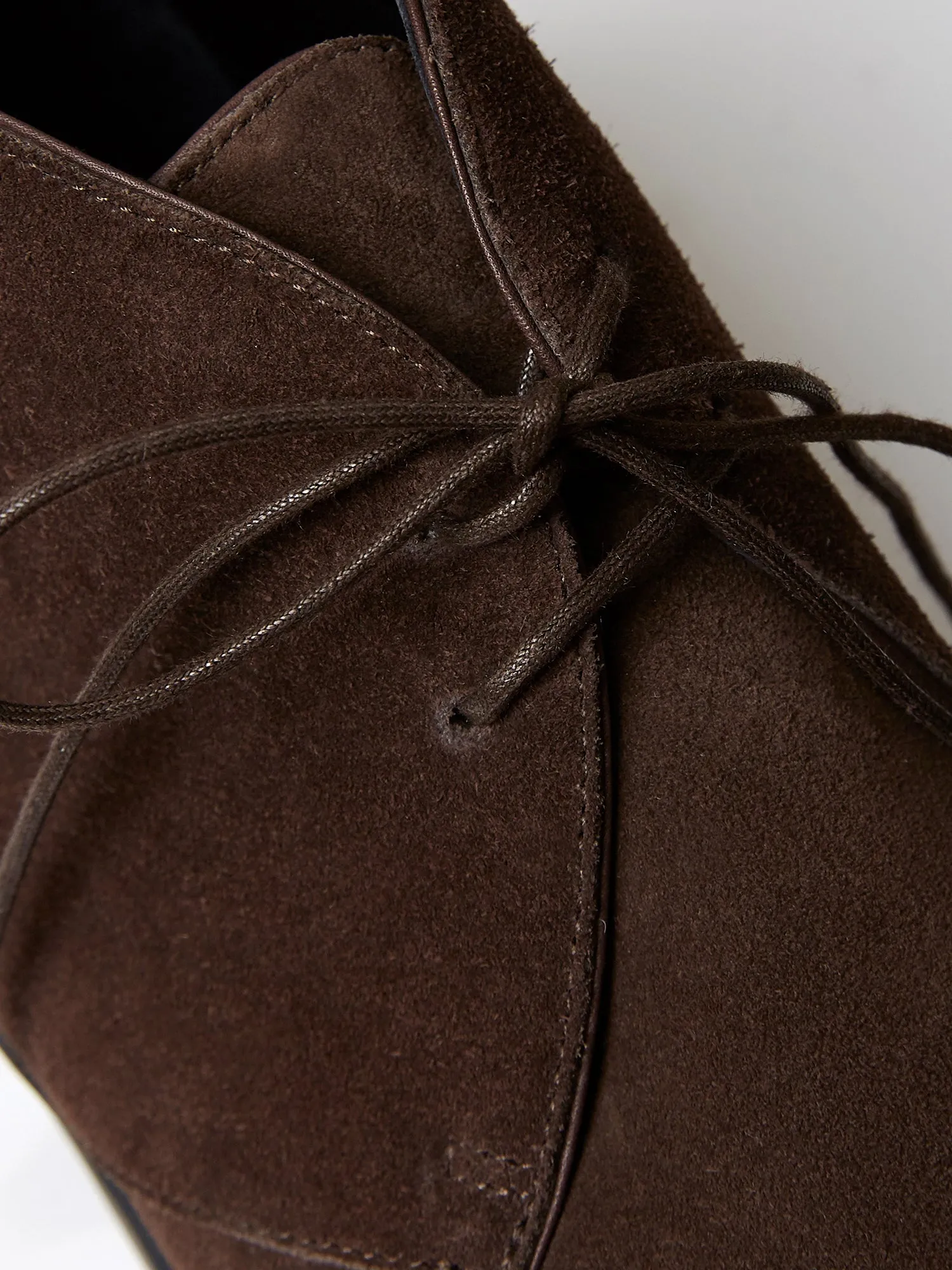 The Diego Boot in Dark Chocolate Suede