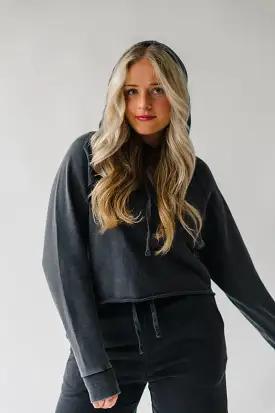 The Hansel Cropped Hoodie in Black