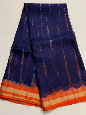 Tie and dye pure kota silk saree