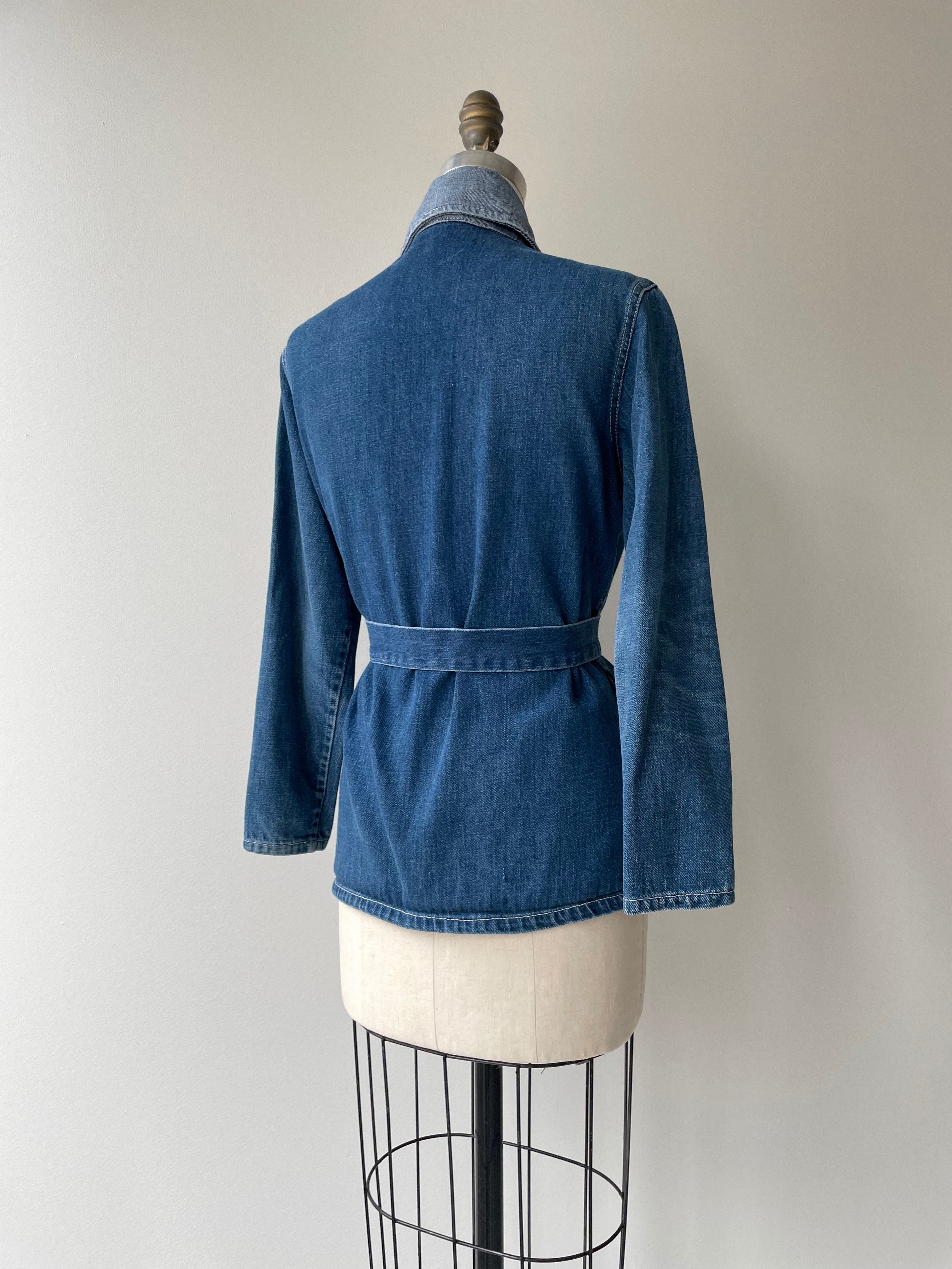 Two Tone 1970s Denim Jacket