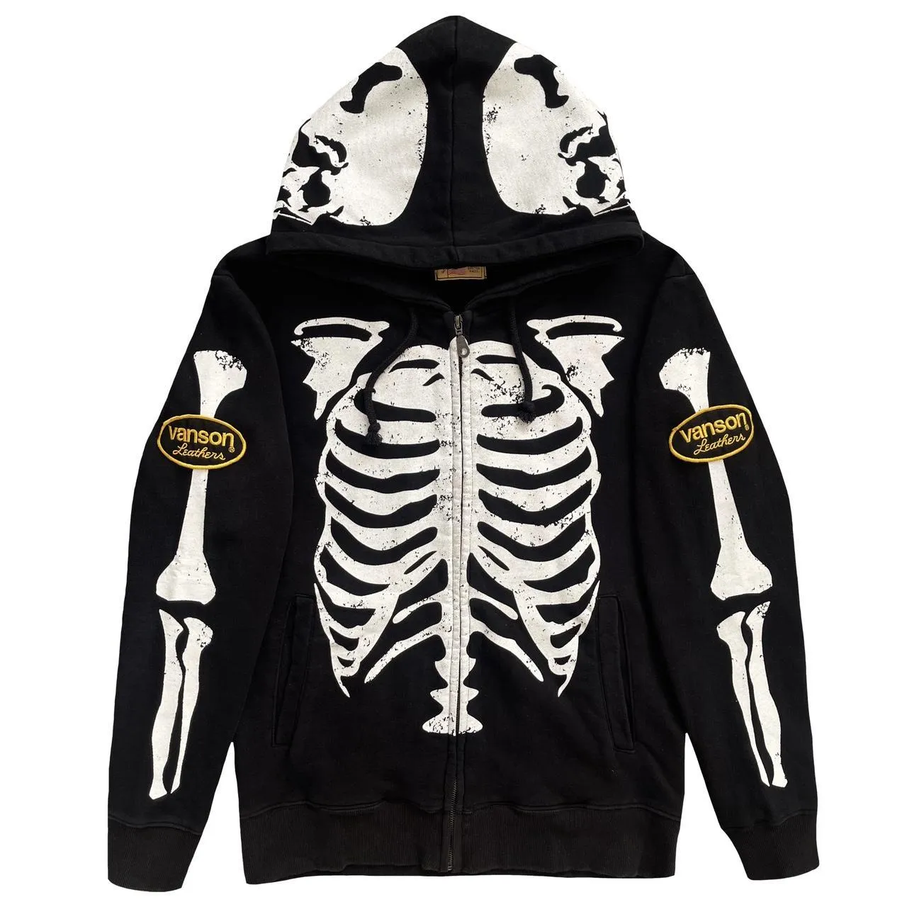 Vanson Leathers Skeleton Hoodie