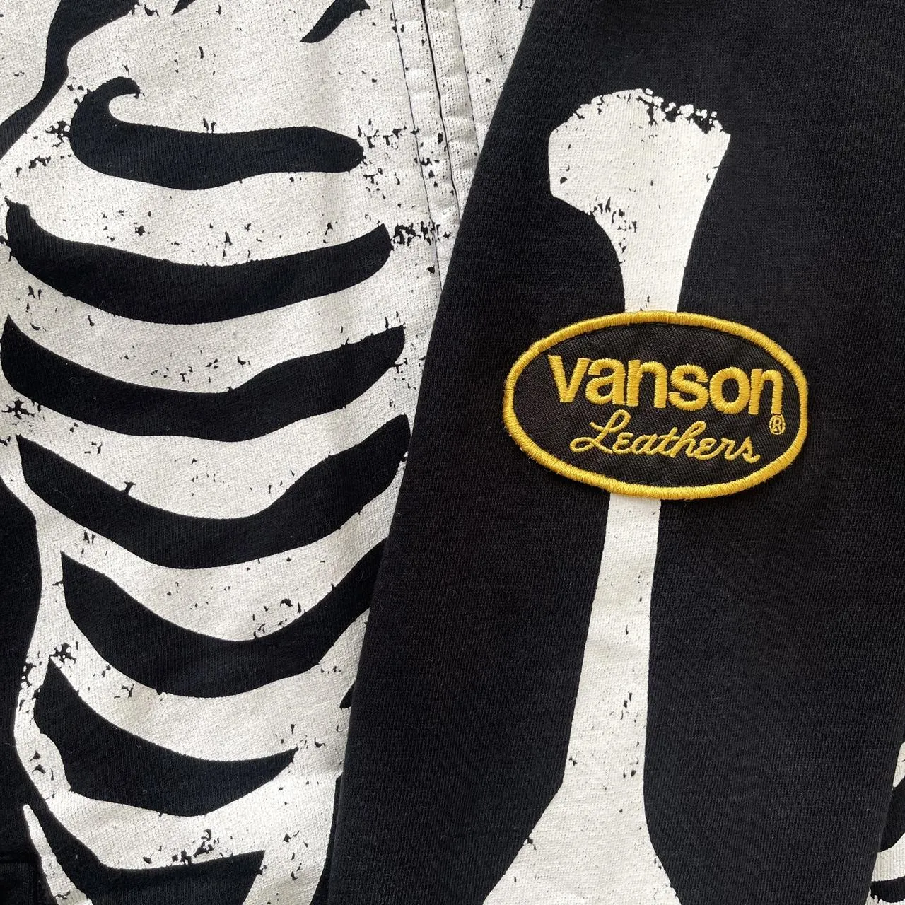 Vanson Leathers Skeleton Hoodie