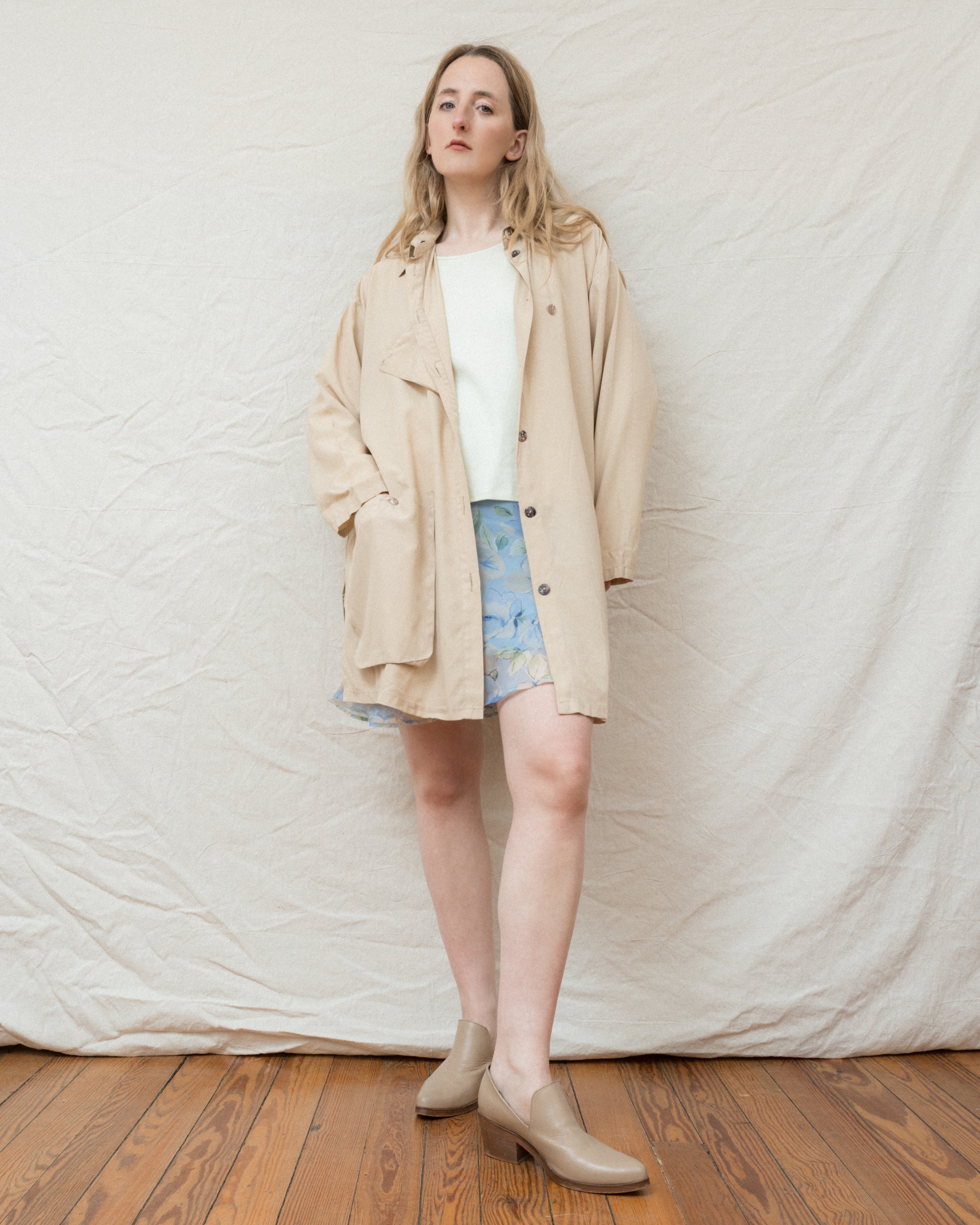 Vintage Beige Oversized Jacket (S-L)