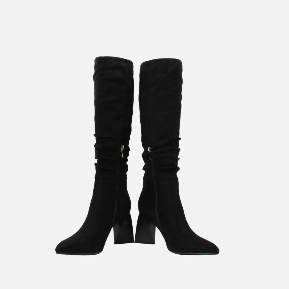 Women Calf Length High Heel Boot