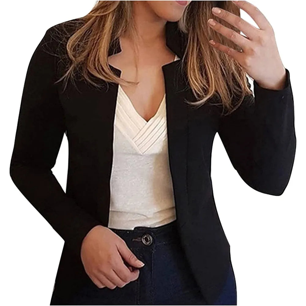 Women clothes new style small suit solid color cardigan