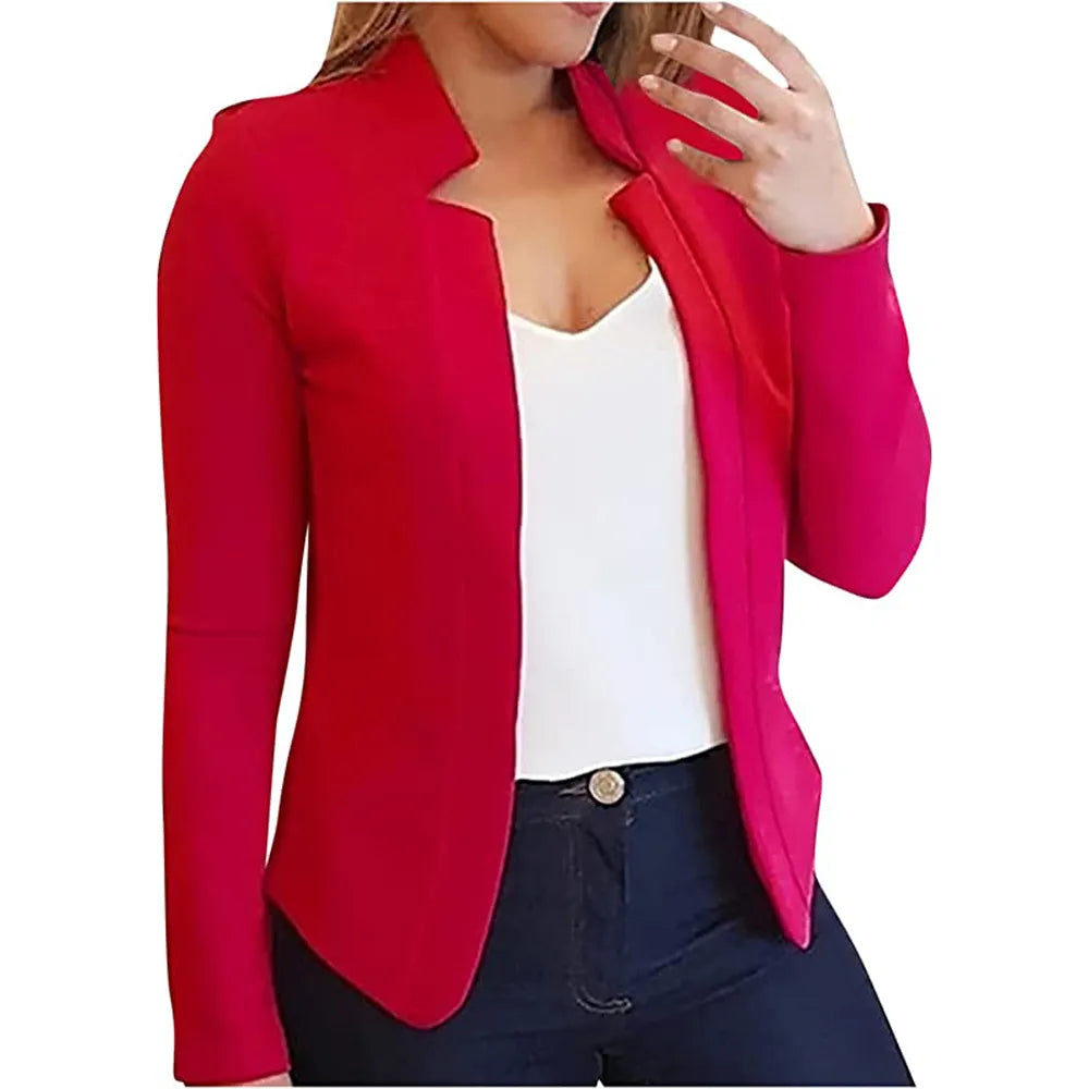 Women clothes new style small suit solid color cardigan