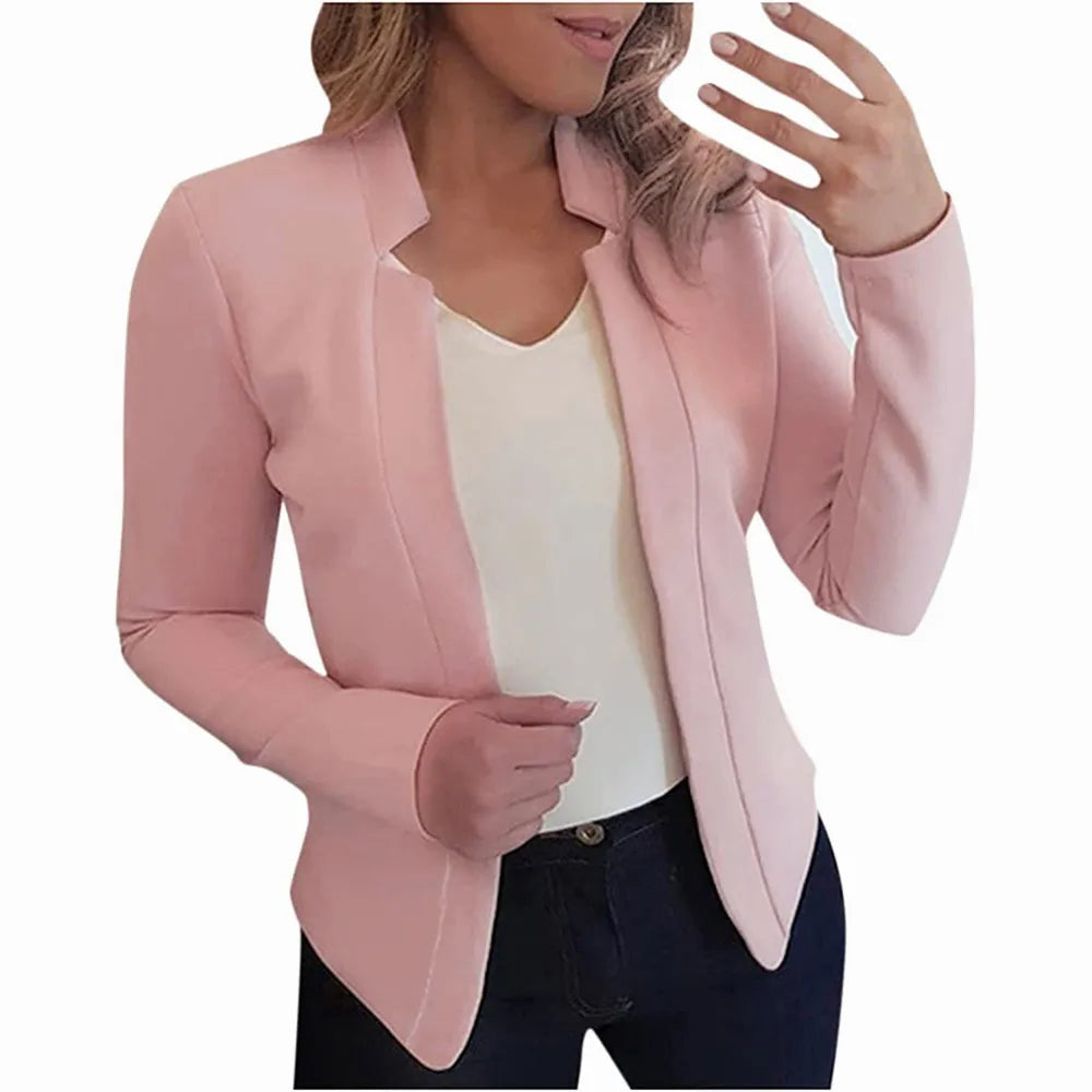 Women clothes new style small suit solid color cardigan